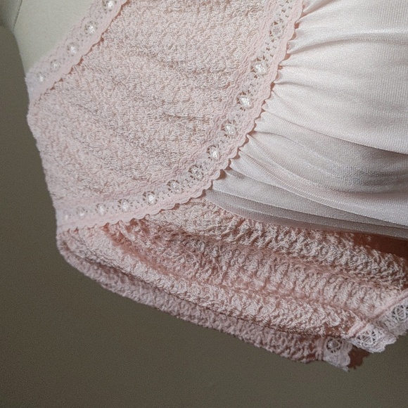 Vintage Vanity Fair Light Pink Long Nightgown Size S - Picture 12 of 12